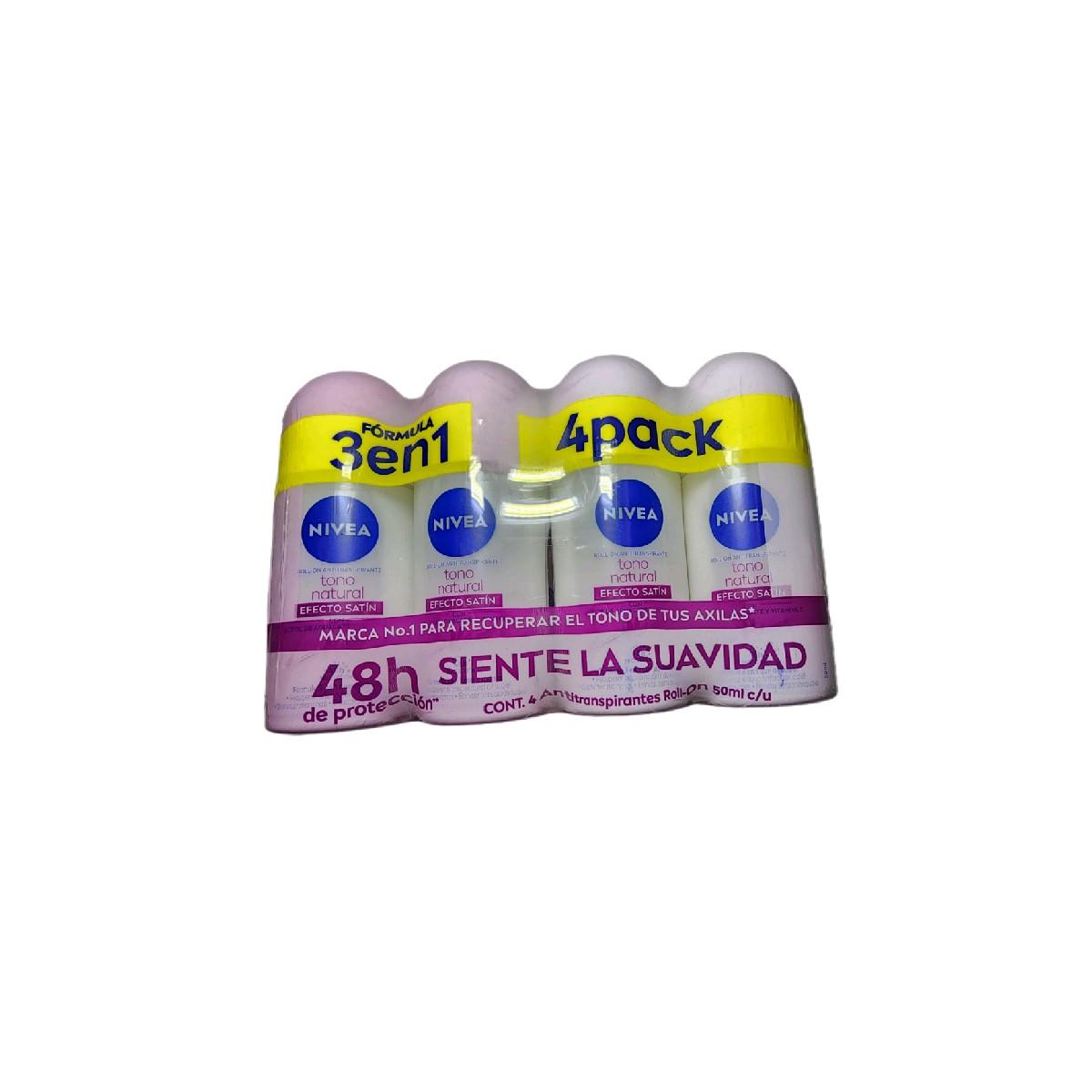 Nivea 4 Pack Whitening Deodorant Desodorante Aclarador