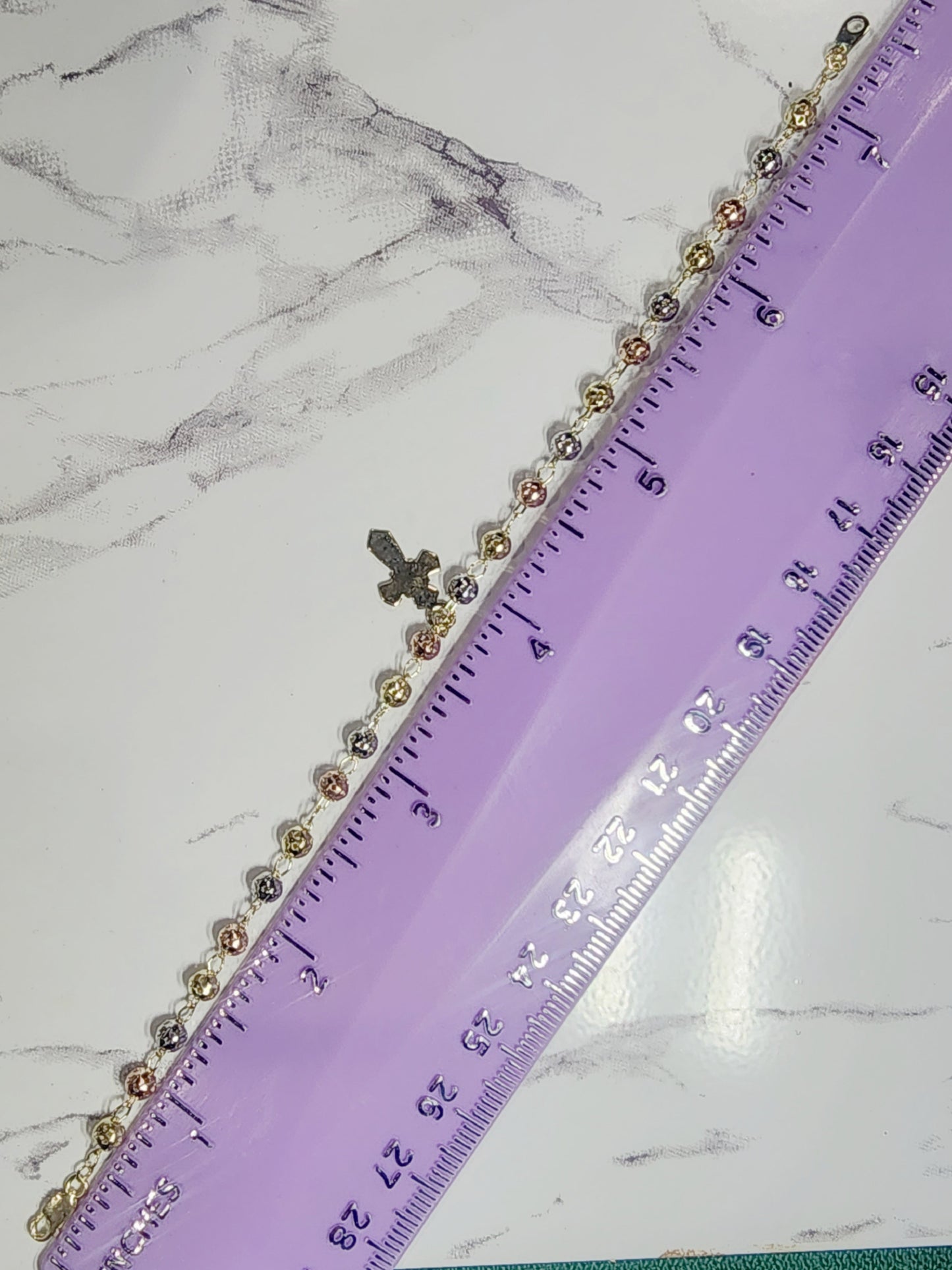 Pulsera Rosario Oro 14k