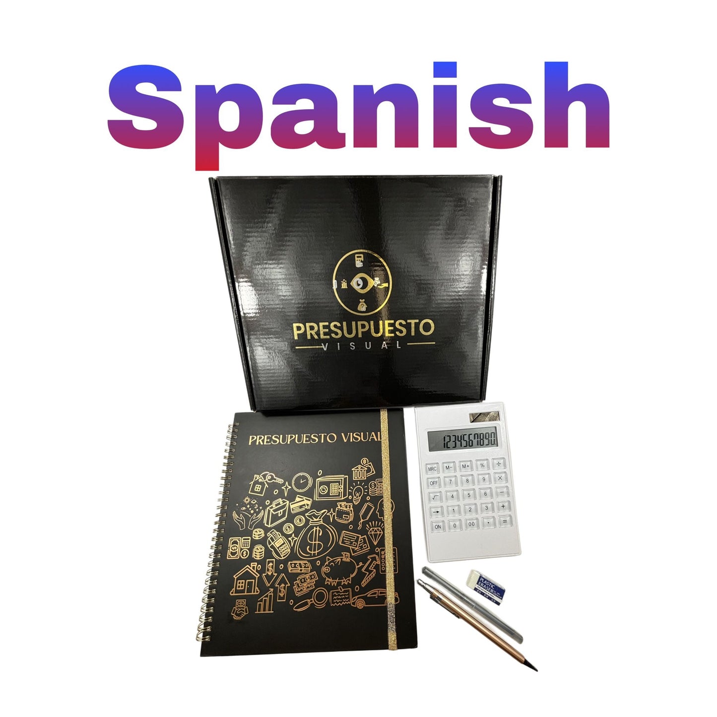 Visual Budget Planner Credit Info Hardcover 8x10 English OR Spanish Auto and Home Buyer Guide