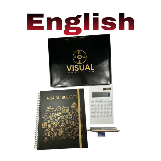Visual Budget Planner Credit Info Hardcover 8x10 English OR Spanish Auto and Home Buyer Guide