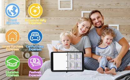 100 Envelopes Money Saving Challenge, Money Saving Binder with Zipper, 4 Levels of Difficulty in Money Saving Challenge Book, Easy and Funny Way to Money Saving with Budget Binder (White & Gold)